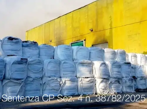 Cassazione Penale Sez. 4 del 1° dicembre 2025 n. 38782